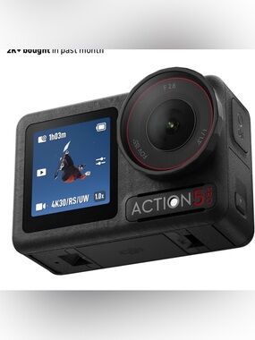 DJI Action 5 Pro Compact Action Camera - Black with Red Accent